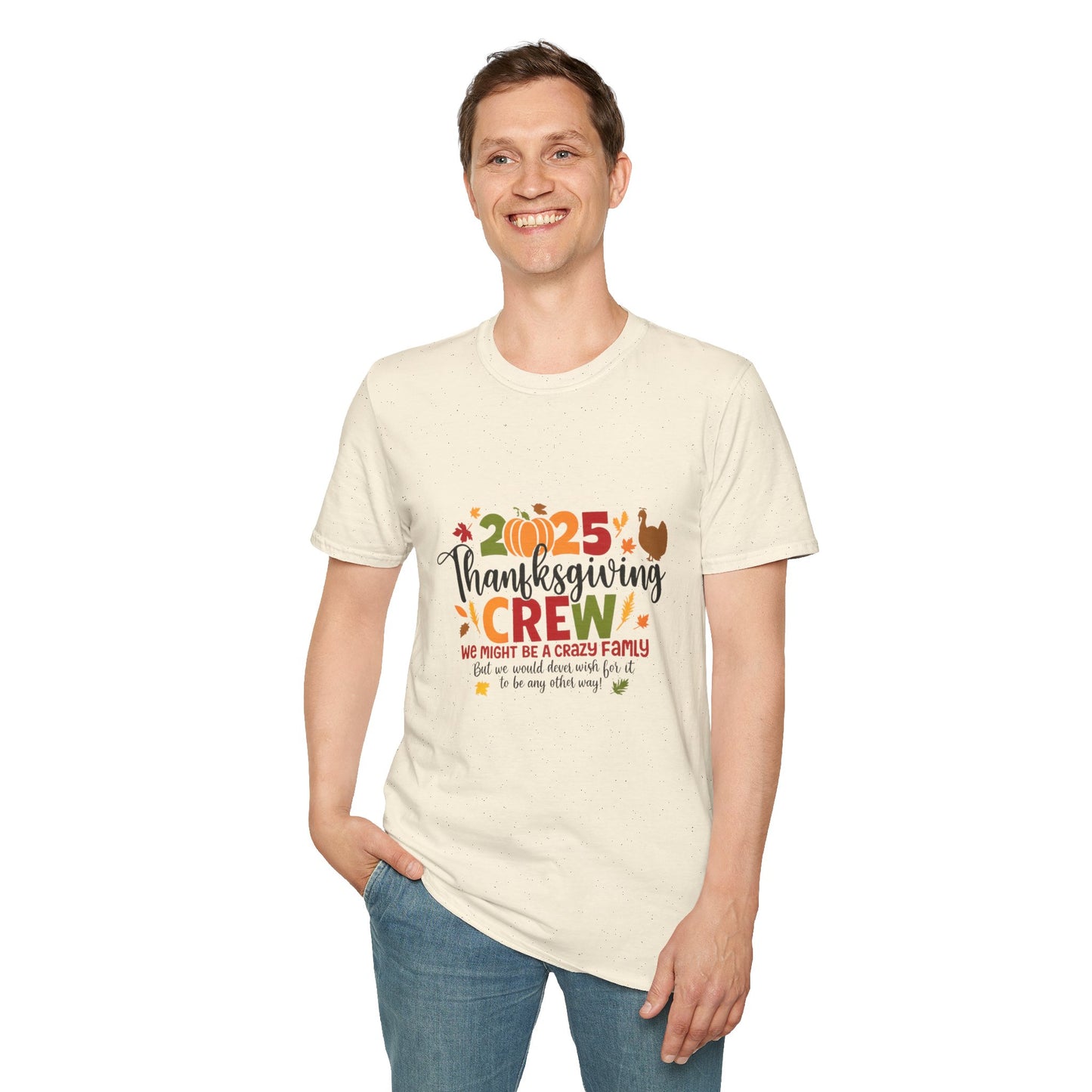 Family Thanksgiving Shirt 2025 | Thankful For My Tribe Tee | Matching Holiday Outfit | Fall Turkey Pumpkin T-Shirt