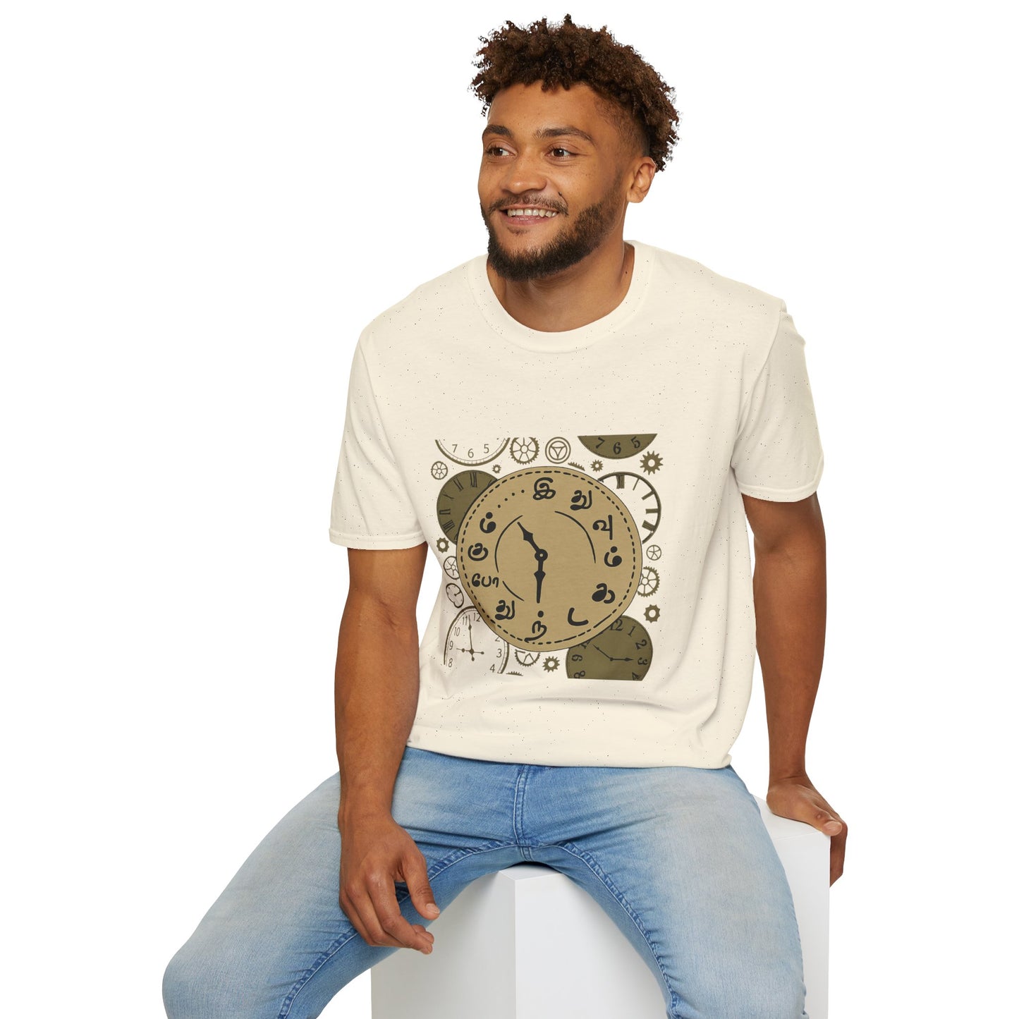 Tamil Motivational Clock T-Shirt | Idhuvum Kadandhu Pogum Tee | Vintage Unisex Graphic Tee for Positive Quotes, Daily Wear & Gifts