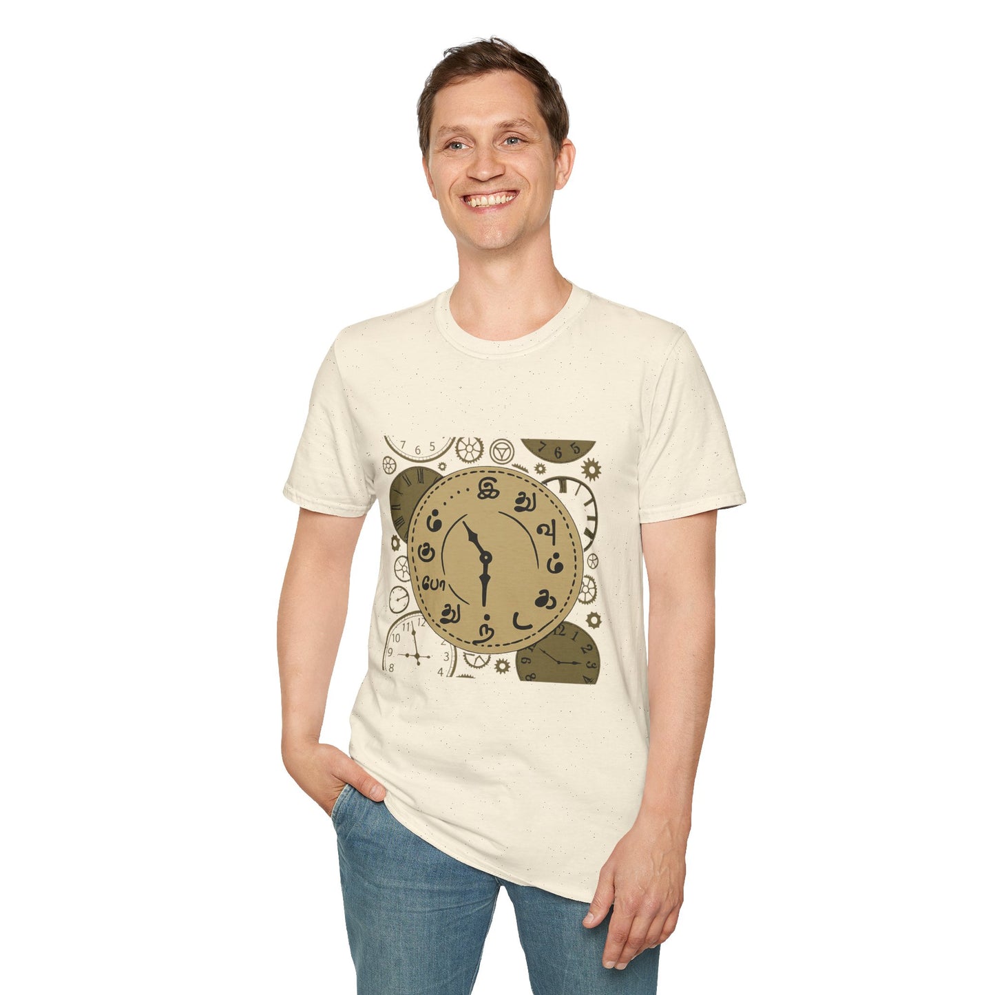 Tamil Motivational Clock T-Shirt | Idhuvum Kadandhu Pogum Tee | Vintage Unisex Graphic Tee for Positive Quotes, Daily Wear & Gifts