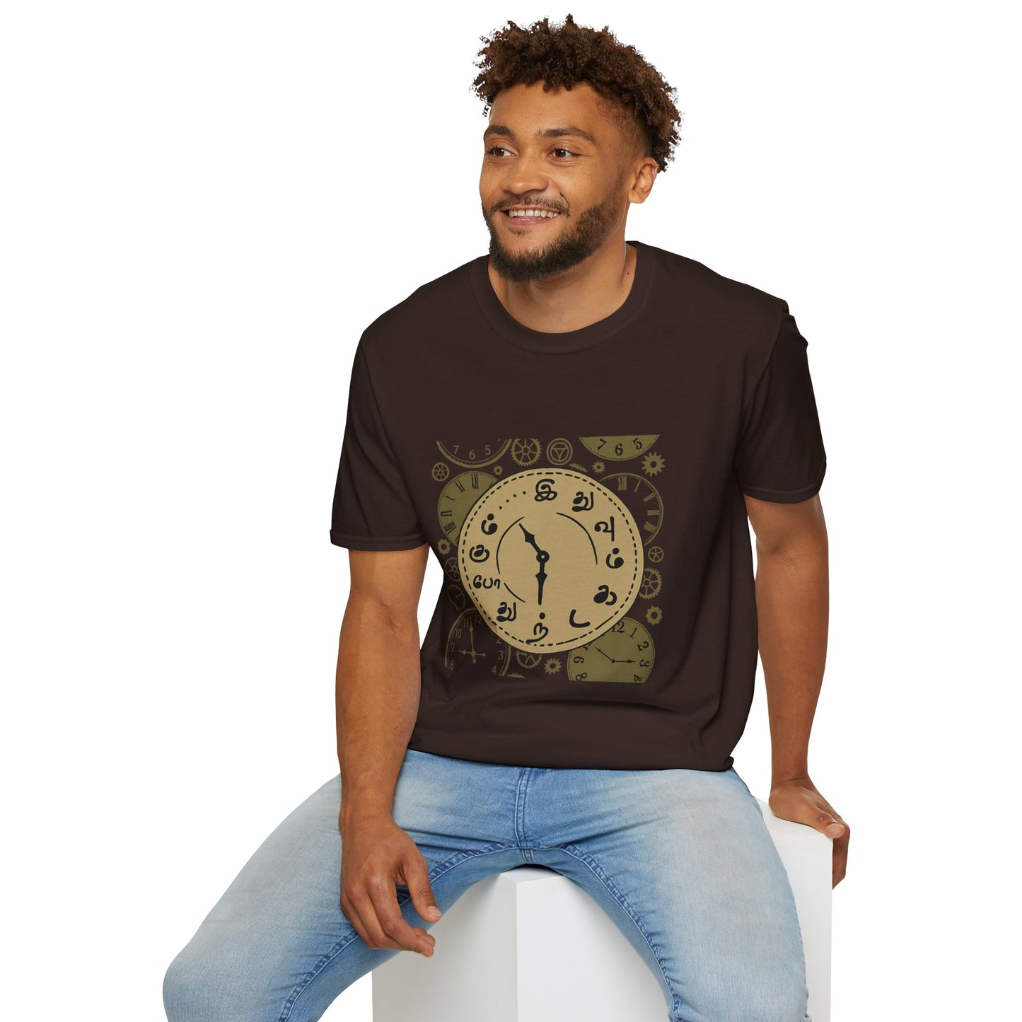 Tamil Motivational Clock T-Shirt | Idhuvum Kadandhu Pogum Tee | Vintage Unisex Graphic Tee for Positive Quotes, Daily Wear & Gifts