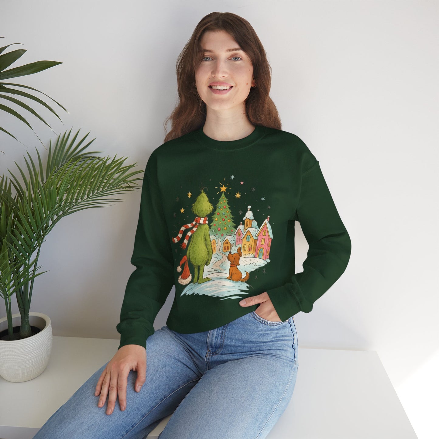 Retro Grinchy Christmas Sweatshirt – Vintage Grinch Holiday Crewneck