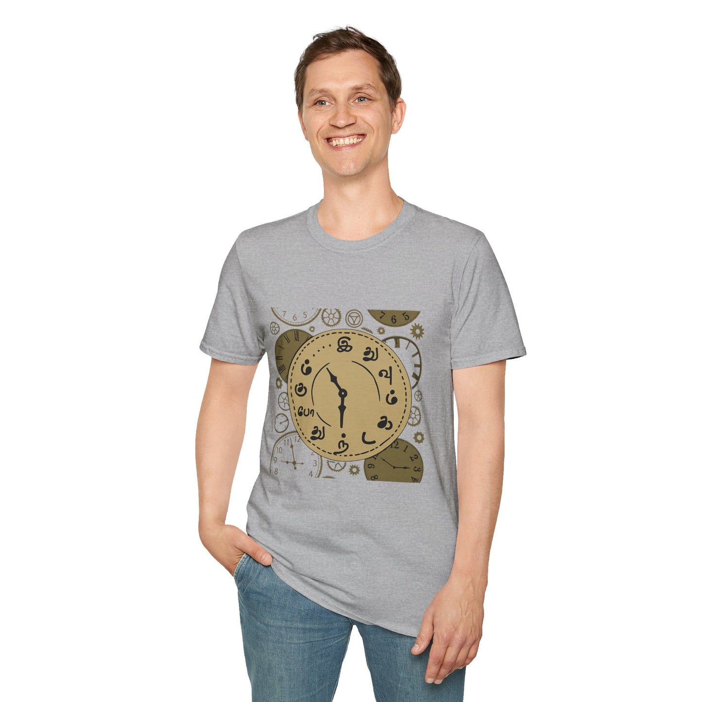 Tamil Motivational Clock T-Shirt | Idhuvum Kadandhu Pogum Tee | Vintage Unisex Graphic Tee for Positive Quotes, Daily Wear & Gifts