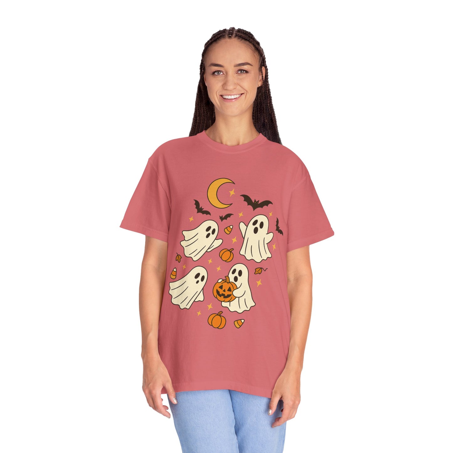 Halloween Ghost T-Shirt, Spooky Tee, Unisex Halloween Apparel, Ghost Graphic Shirt, October Festive Clothing