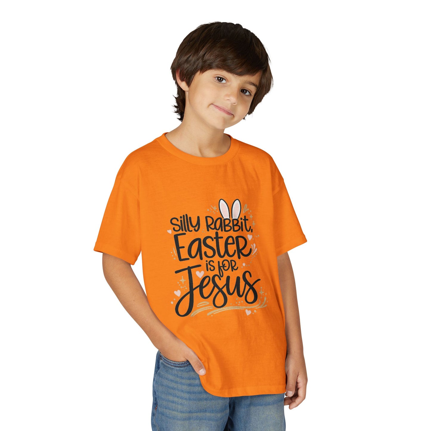 Youth Easter Jesus T-Shirt — "Silly Rabbit, Easter is for Jesus" Kids Tee