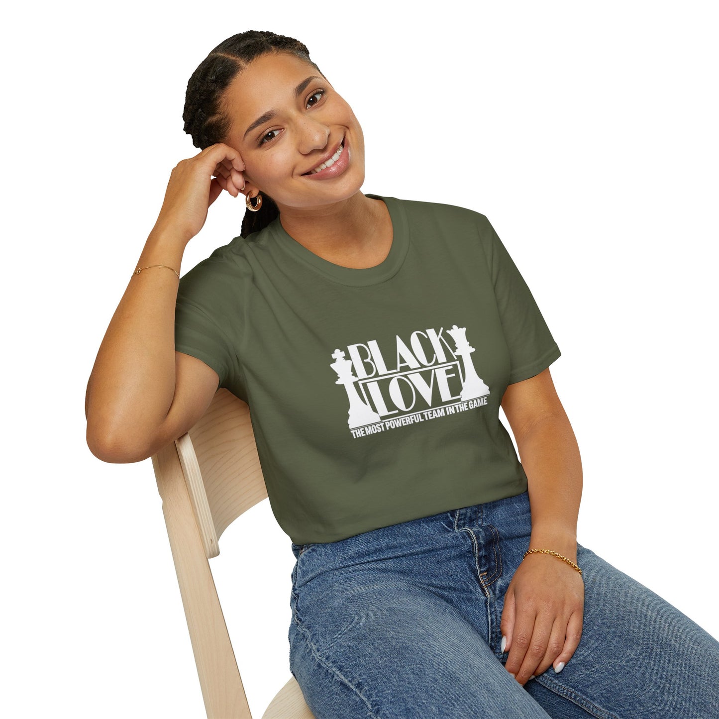 Black Love Chess Tee | "Black Love: A Most Powerful Team in the Game" Graphic T-Shirt
