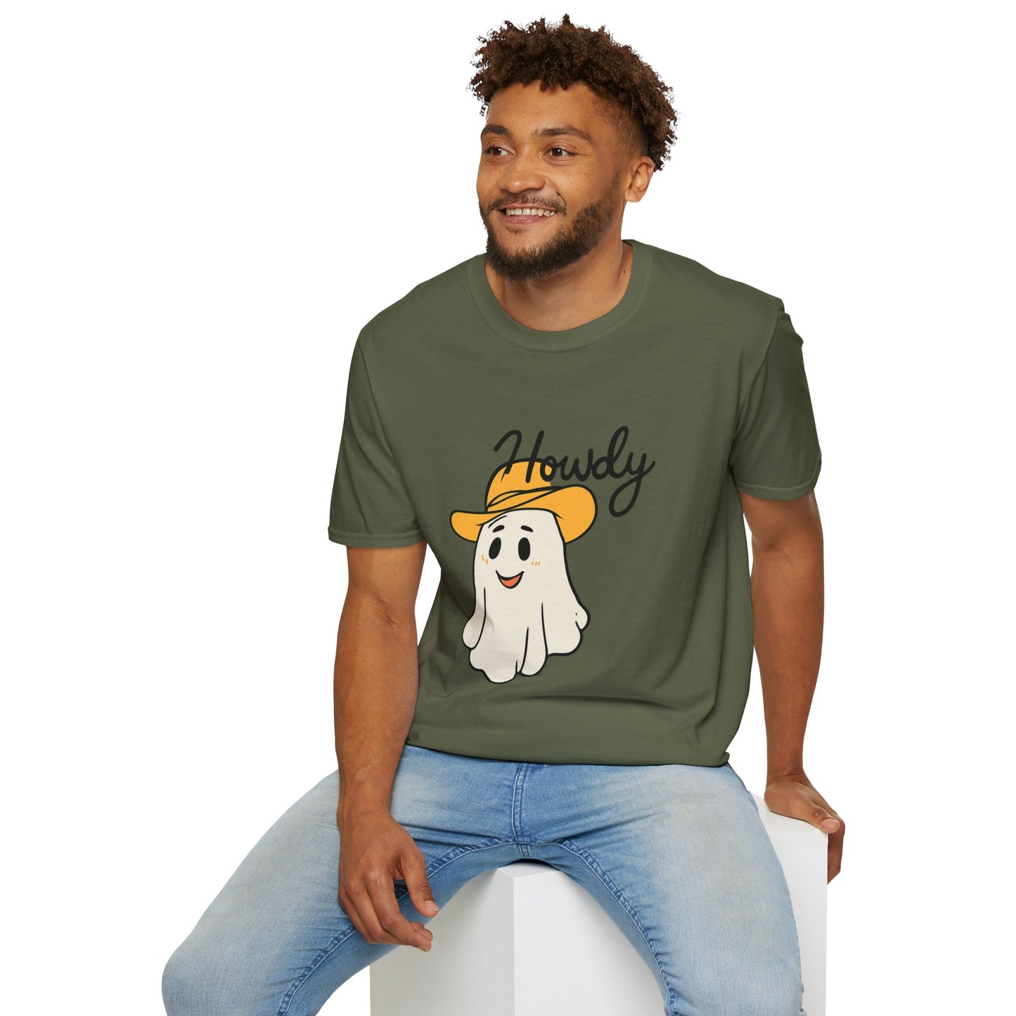 Howdy Shirt, use Howdy Cowboy Ghost T-Shirt – Cute Western Halloween Tee.