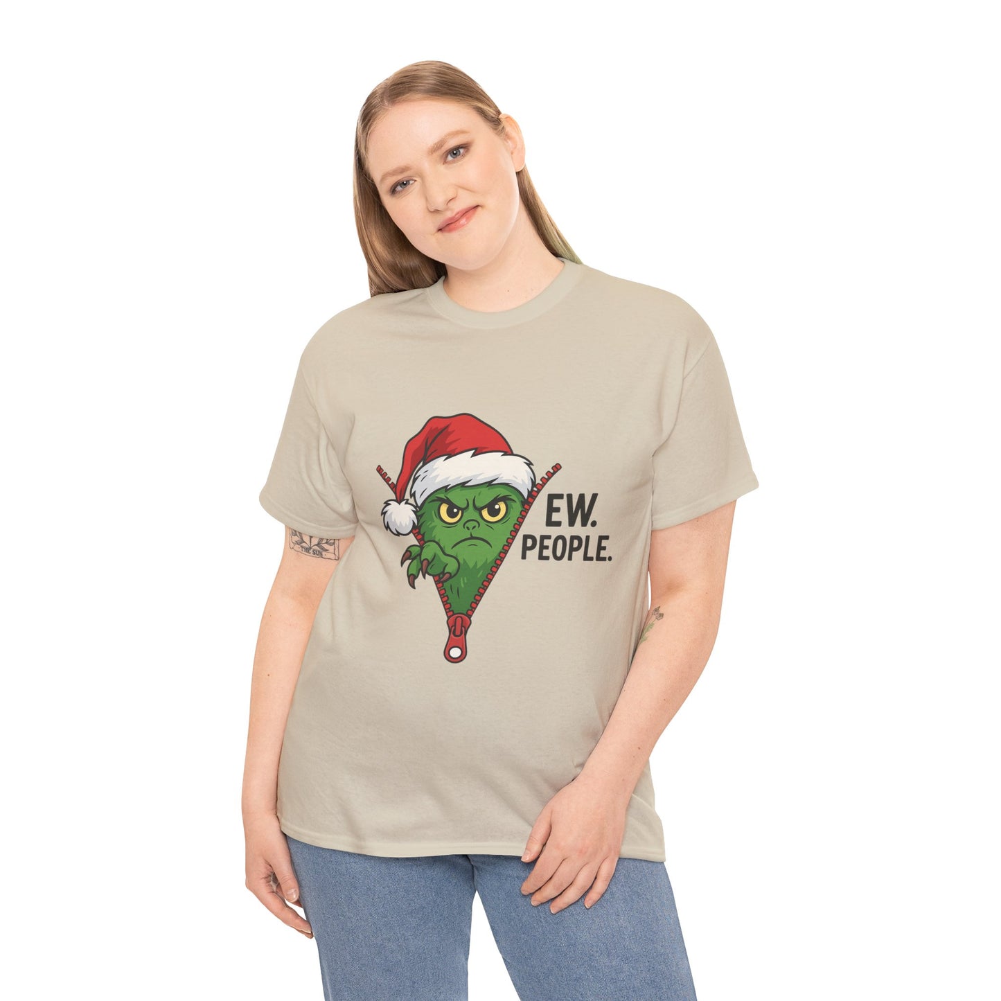 Grinch “Ew People” Christmas Sweatshirt – Funny Holiday Gift