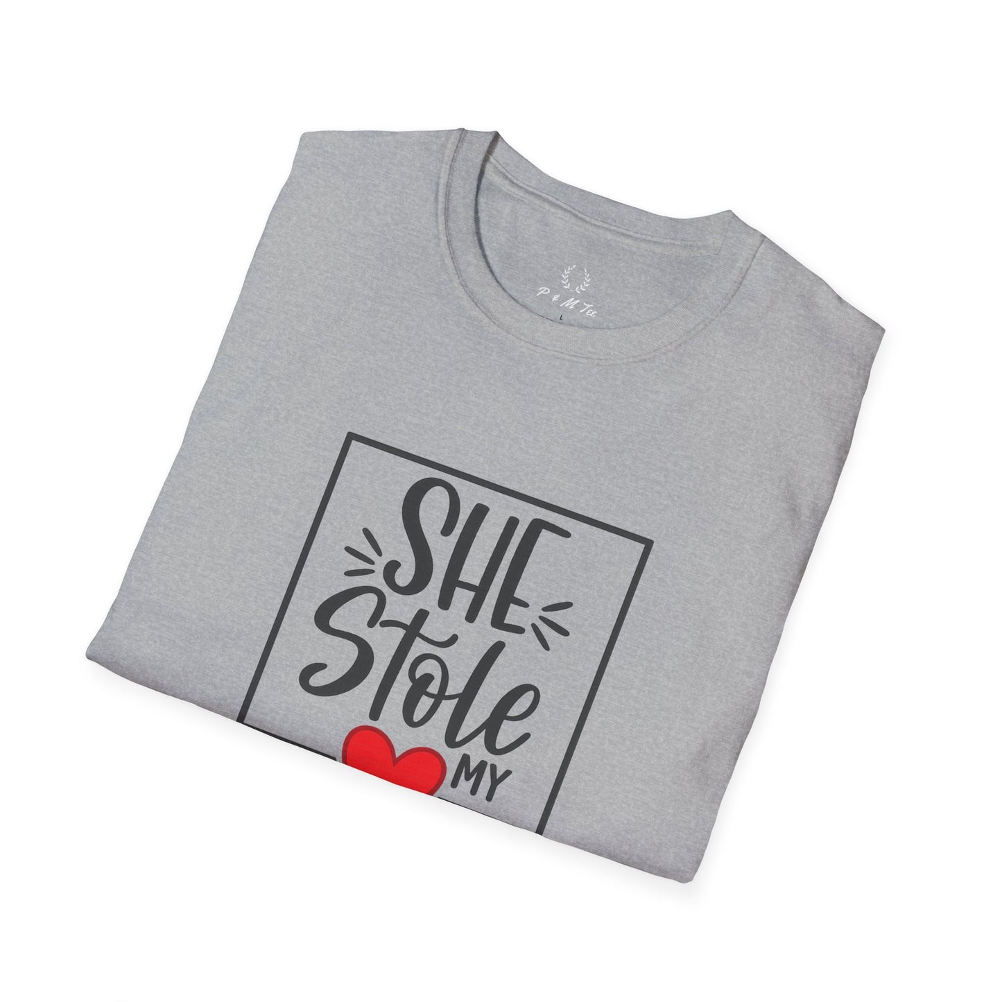 She Stole My Heart T-Shirt | Cute Couples Valentine Tee
