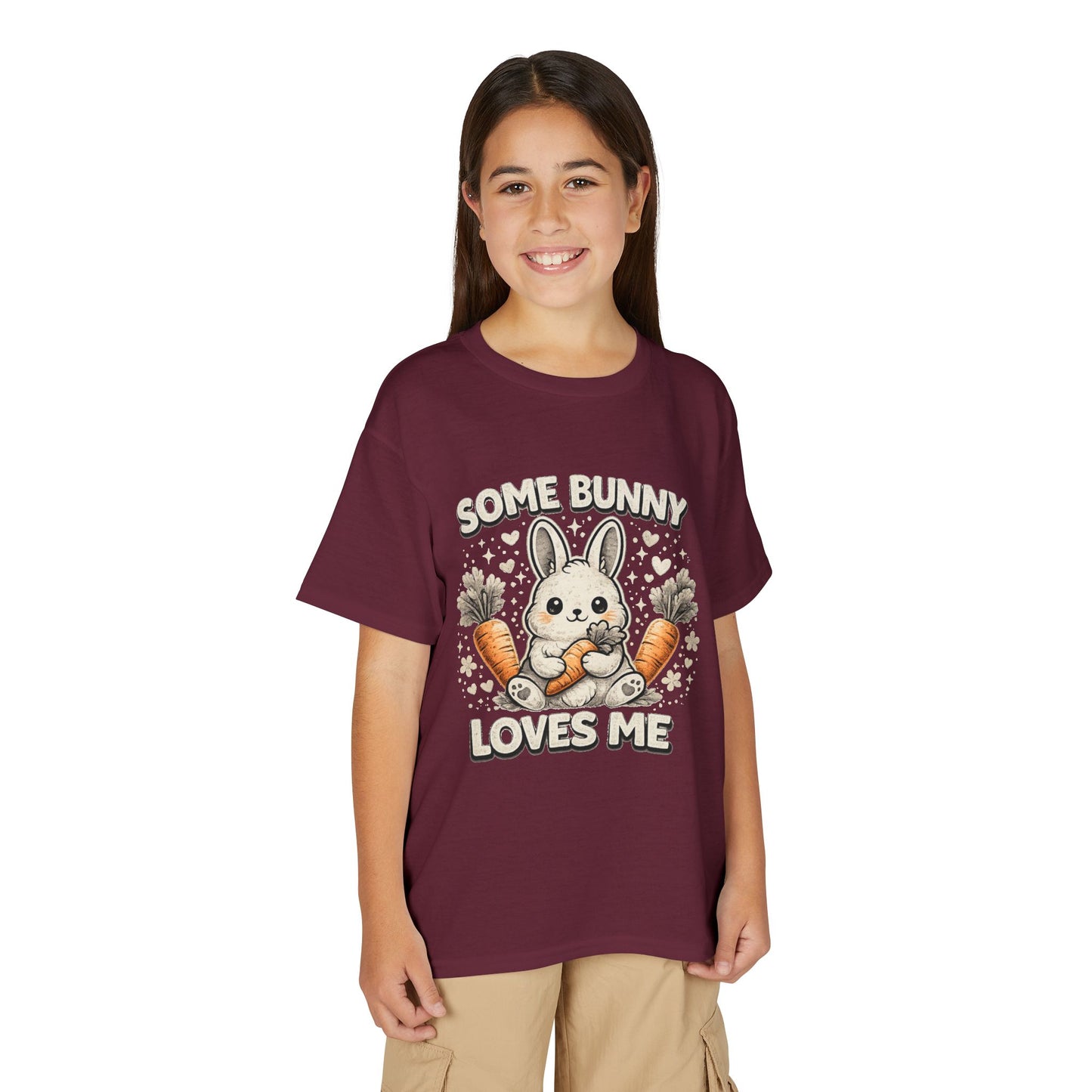 Youth T-Shirt — "Some Bunny Loves Me" Cute Easter Bunny Kids Tee