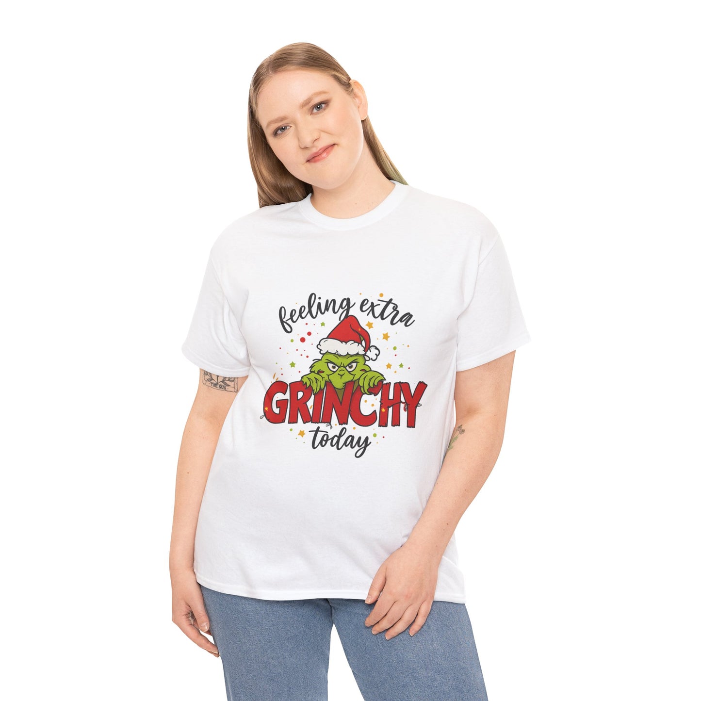 Grinch “Feeling Extra Grinchy Today” Christmas T-Shirt – Funny Holiday Tee