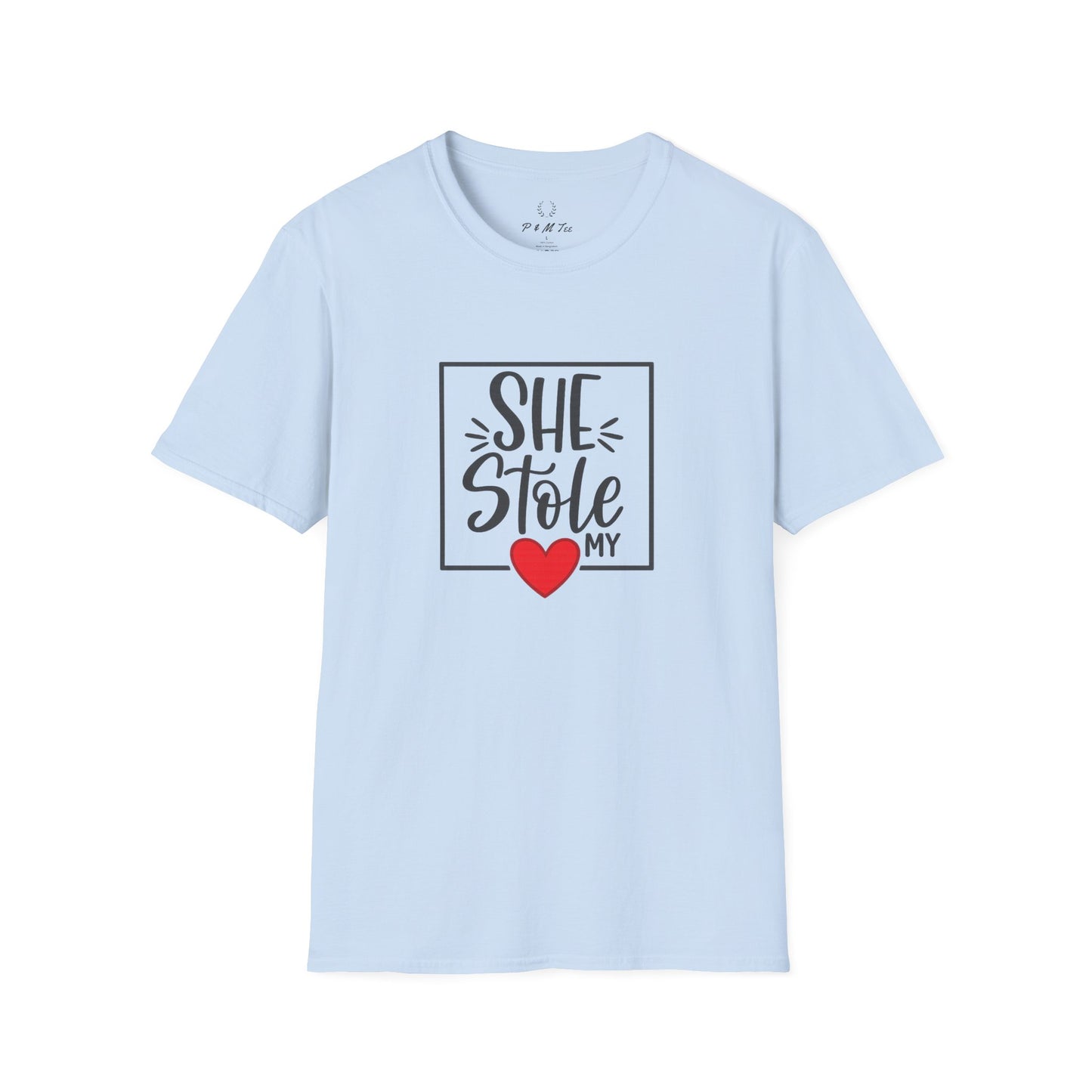 She Stole My Heart T-Shirt | Cute Couples Valentine Tee