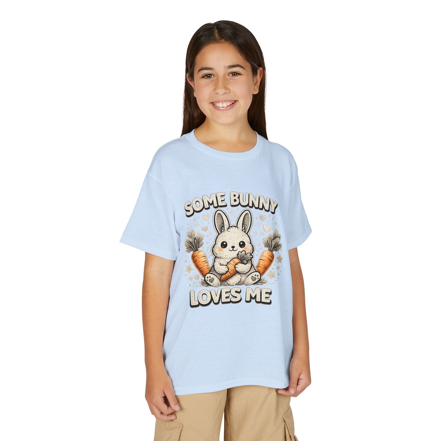 Youth T-Shirt — "Some Bunny Loves Me" Cute Easter Bunny Kids Tee