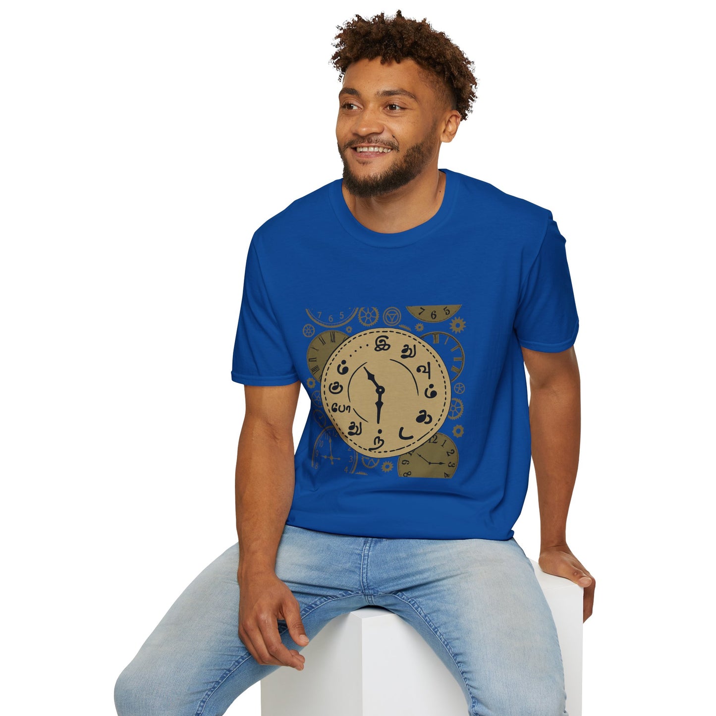 Tamil Motivational Clock T-Shirt | Idhuvum Kadandhu Pogum Tee | Vintage Unisex Graphic Tee for Positive Quotes, Daily Wear & Gifts