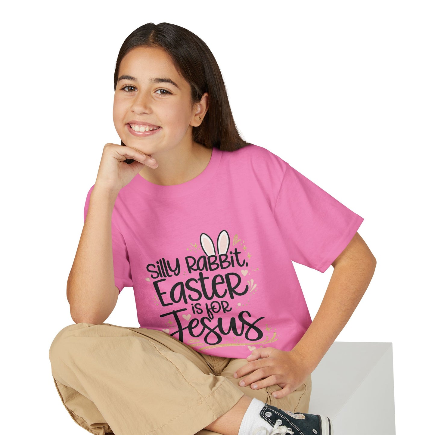 Youth Easter Jesus T-Shirt — "Silly Rabbit, Easter is for Jesus" Kids Tee