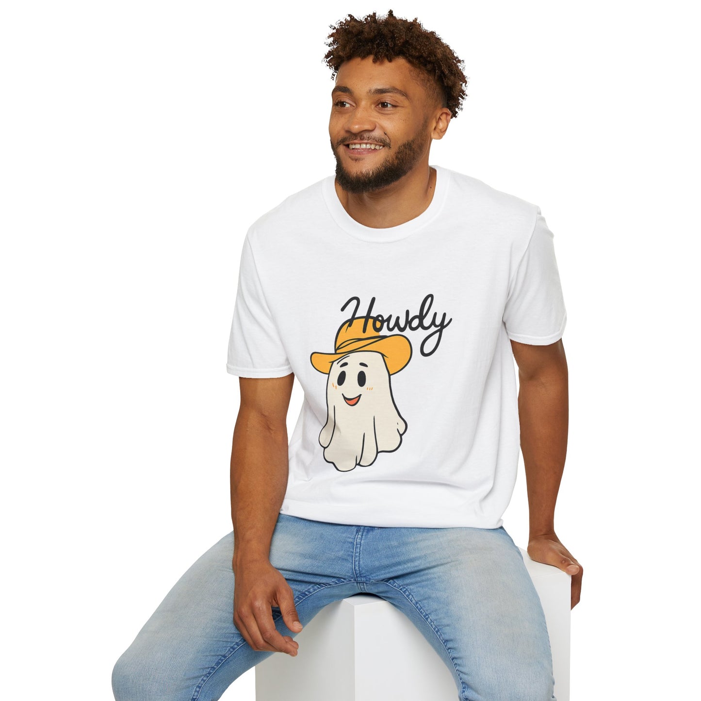 Howdy Shirt, use Howdy Cowboy Ghost T-Shirt – Cute Western Halloween Tee.