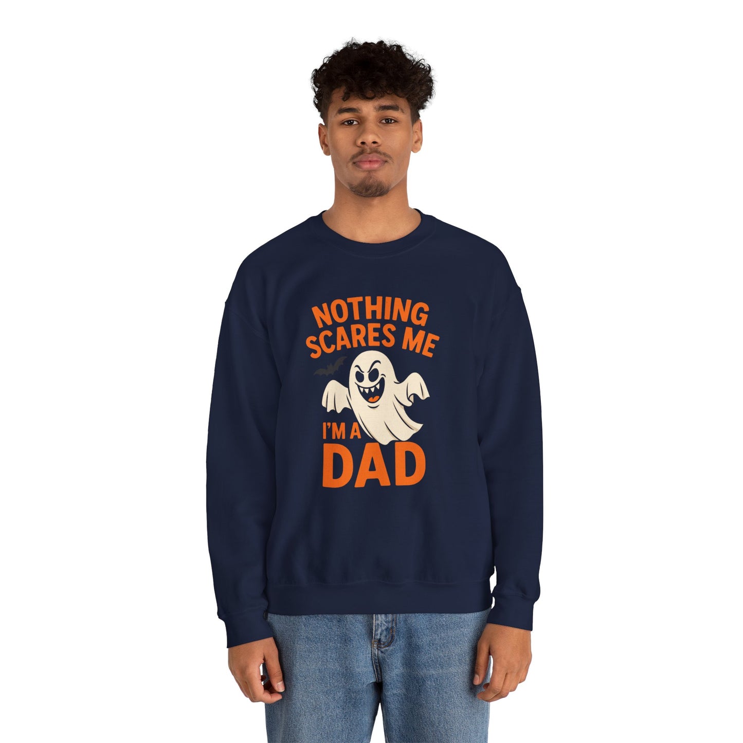 Halloween Dad Sweatshirt | Unisex Crewneck | Funny Ghost Design | Perfect for Halloween | Gift for Dads | Casual Fall Apparel