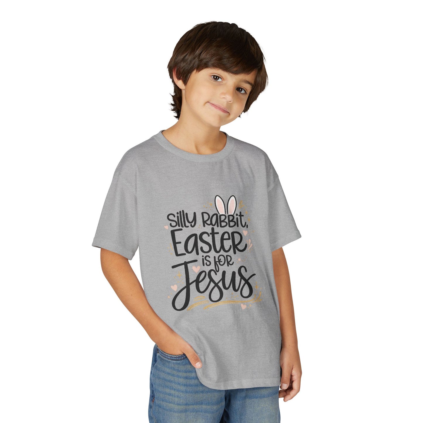 Youth Easter Jesus T-Shirt — "Silly Rabbit, Easter is for Jesus" Kids Tee