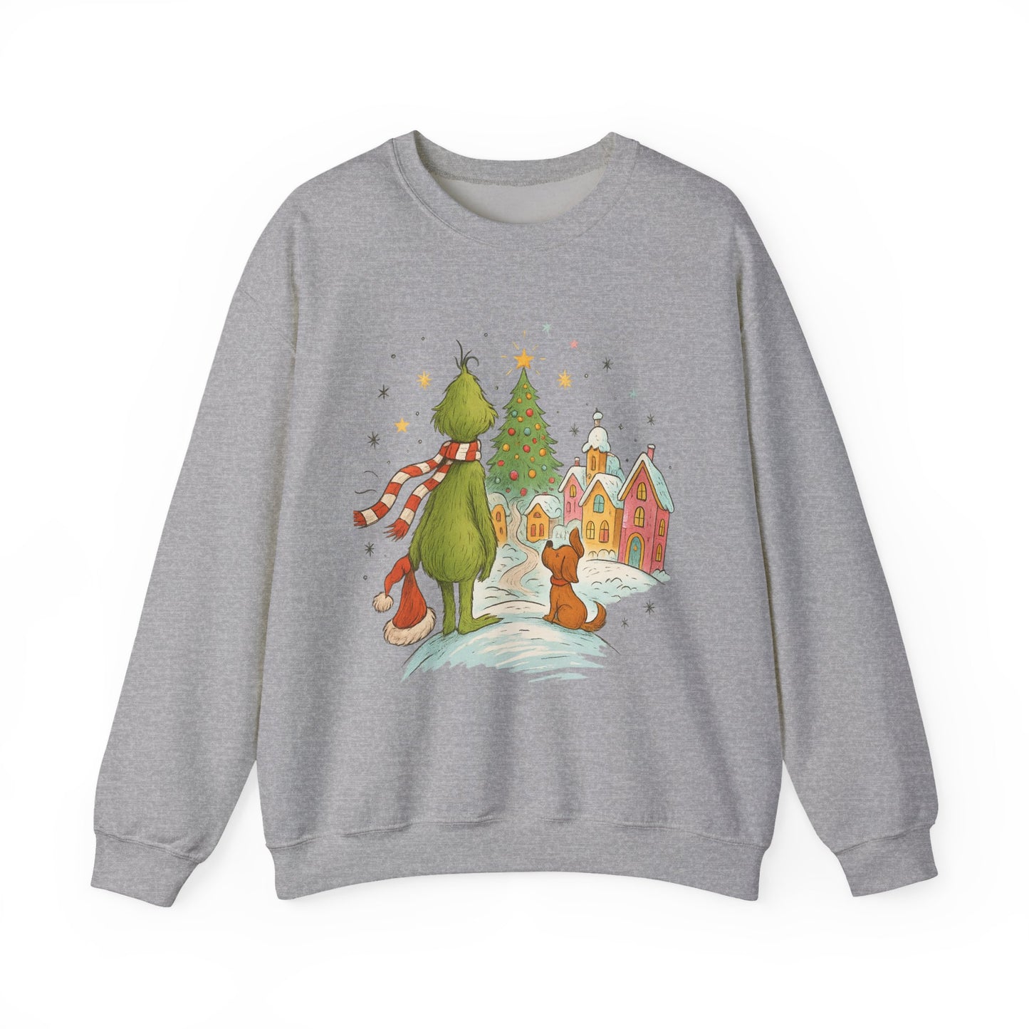 Retro Grinchy Christmas Sweatshirt – Vintage Grinch Holiday Crewneck