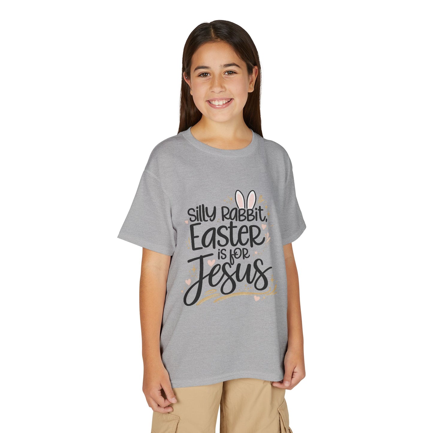 Youth Easter Jesus T-Shirt — "Silly Rabbit, Easter is for Jesus" Kids Tee