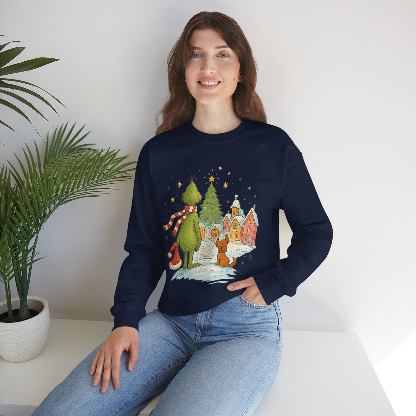 Retro Grinchy Christmas Sweatshirt – Vintage Grinch Holiday Crewneck