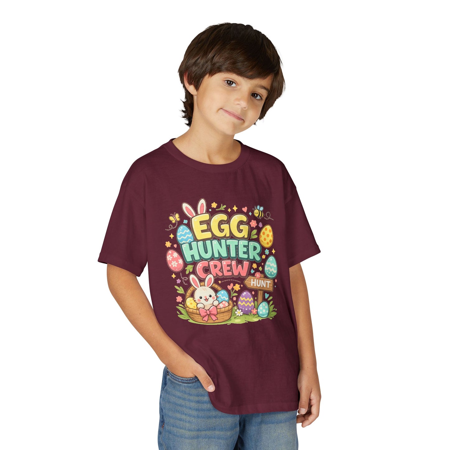 Egg Hunter Crew Youth T-Shirt — Kids Easter Bunny & Egg Hunt Tee