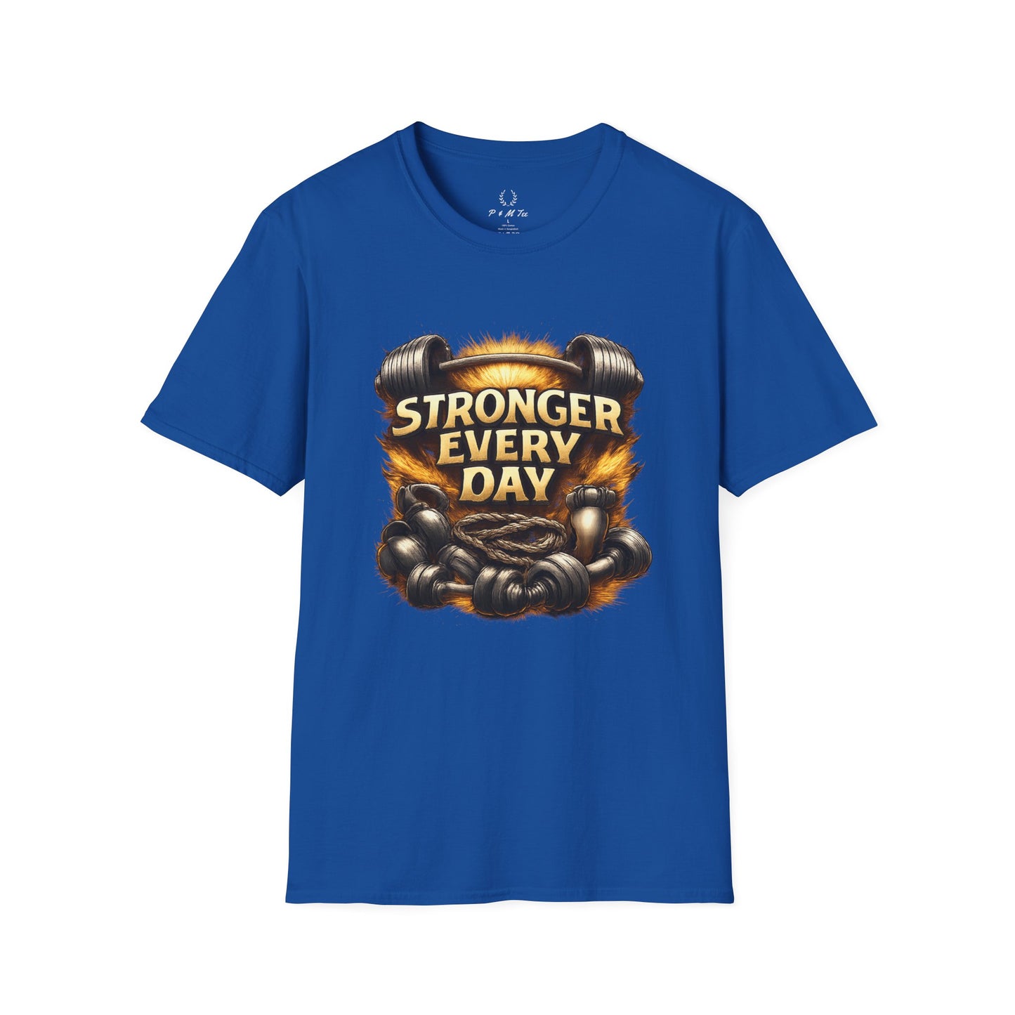 Stronger Every Day Fitness T-Shirt | Motivational Weightlifting Gym Tee