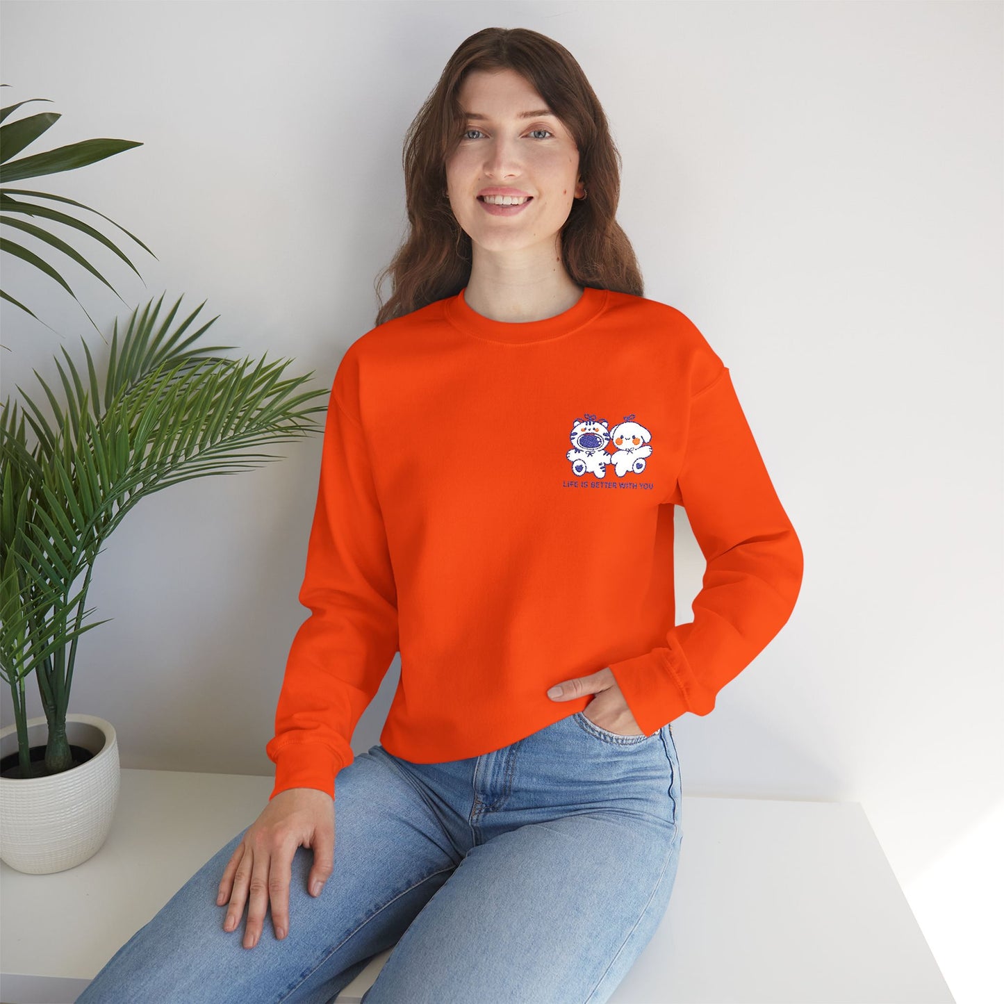 Crewneck Sweatshirt - Better Together Cute Companion