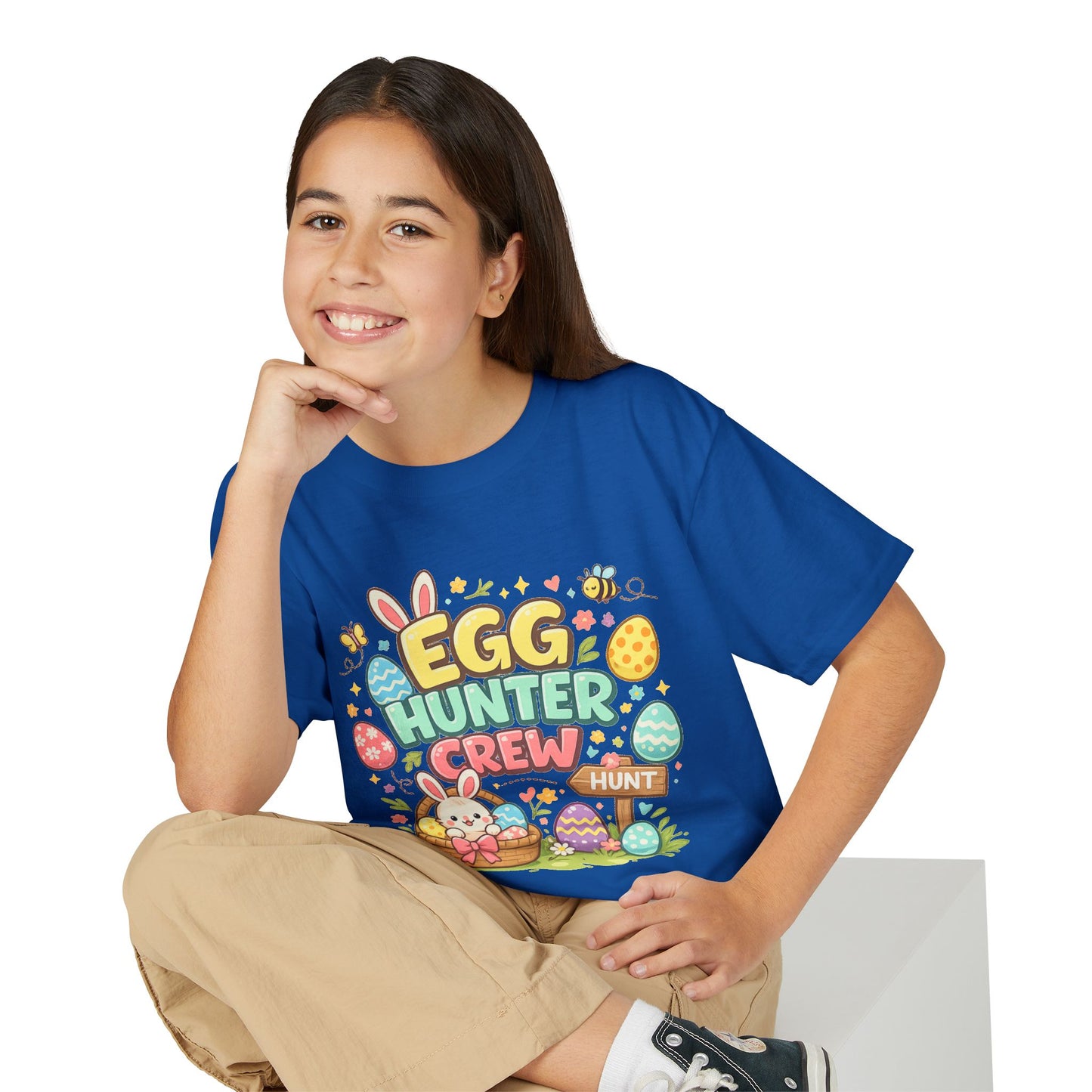 Egg Hunter Crew Youth T-Shirt — Kids Easter Bunny & Egg Hunt Tee