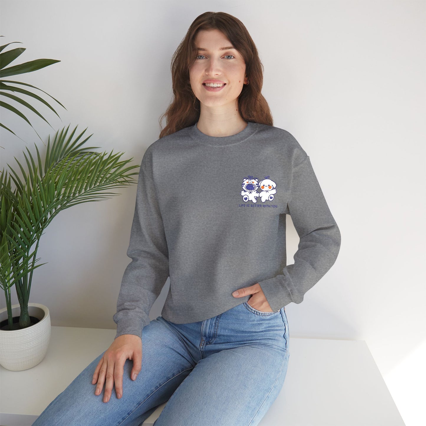 Crewneck Sweatshirt - Better Together Cute Companion