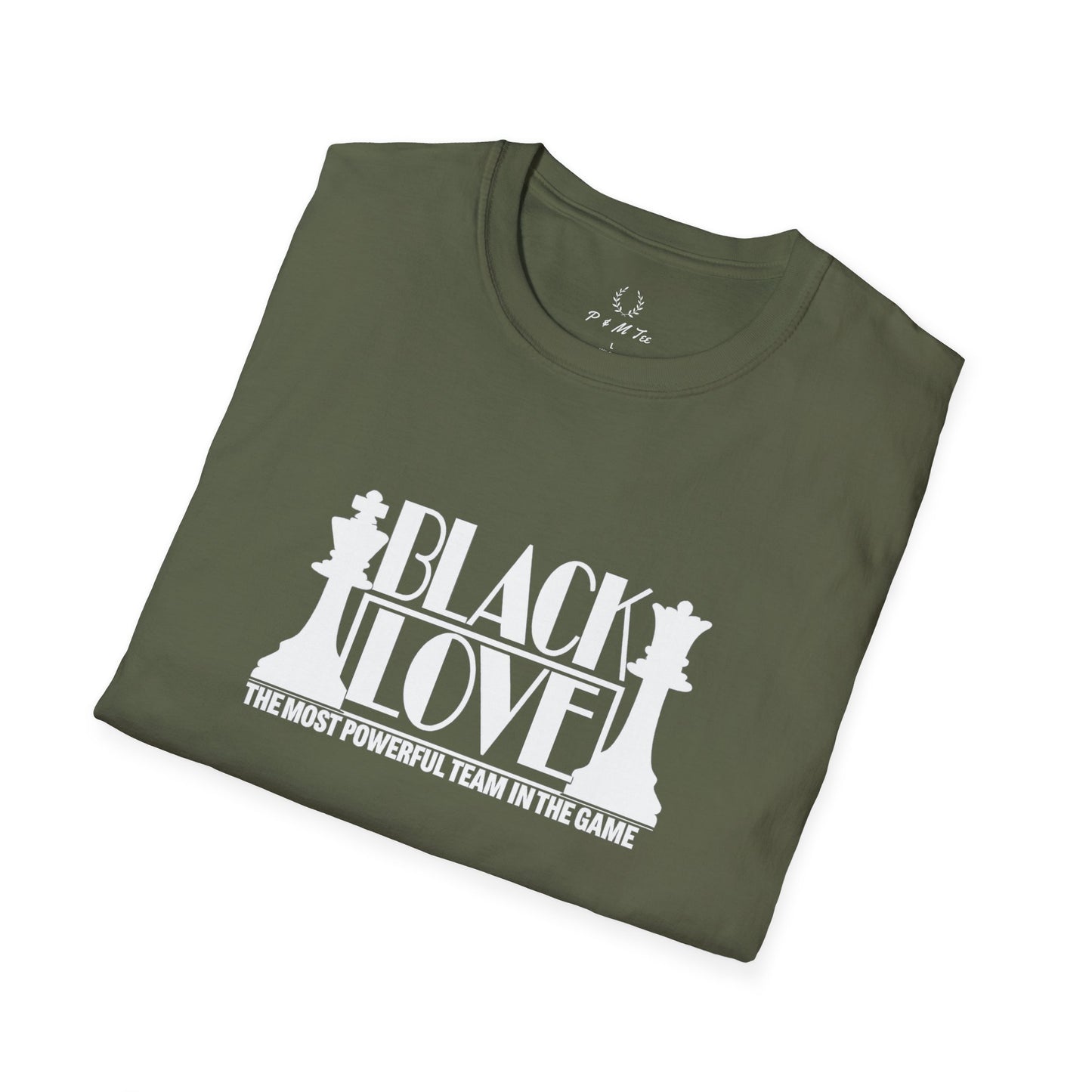 Black Love Chess Tee | "Black Love: A Most Powerful Team in the Game" Graphic T-Shirt