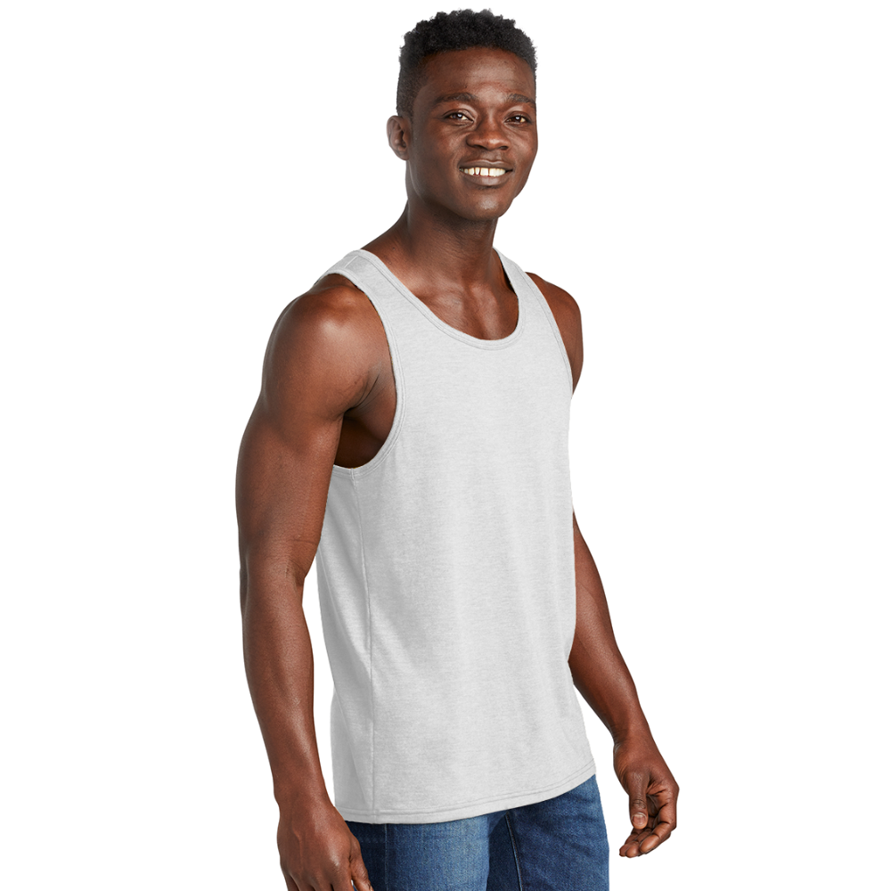 Unisex Tri-Blend Organic Tank - white