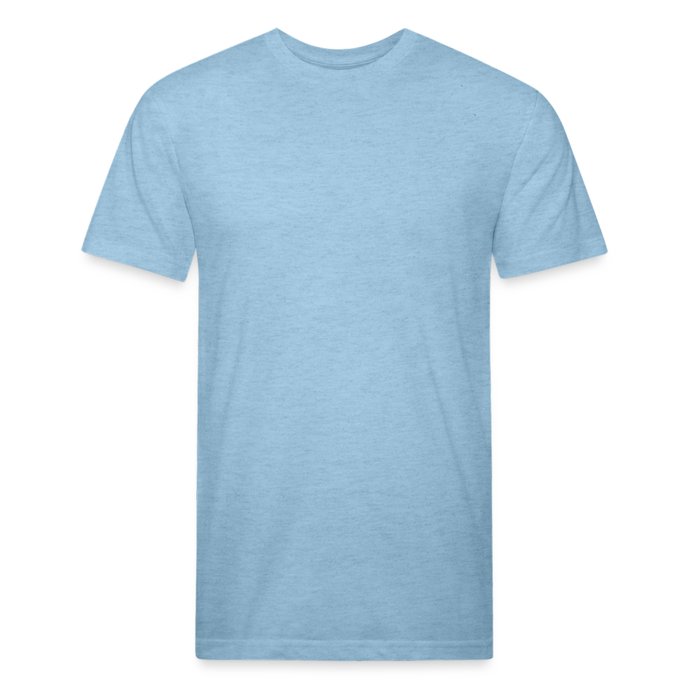 Fitted Cotton/Poly T-Shirt by Next Level - heather blue