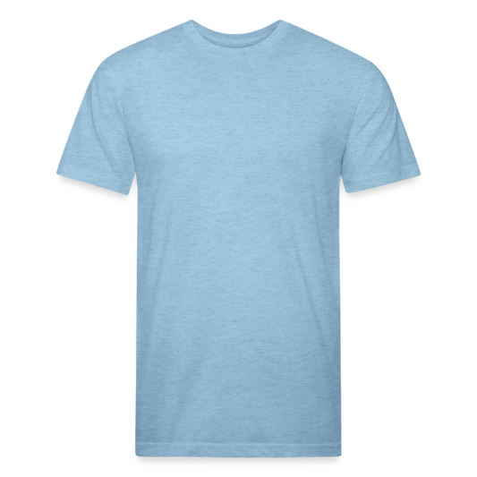 Fitted Cotton/Poly T-Shirt by Next Level - heather blue