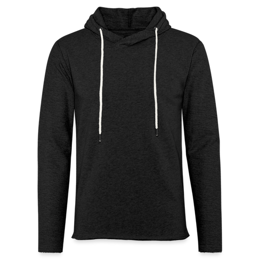 Unisex Lightweight Terry Hoodie - charcoal grey