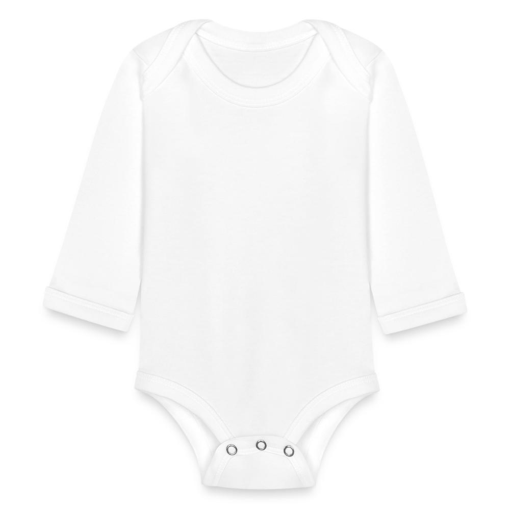 Organic Long Sleeve Baby Bodysuit - white