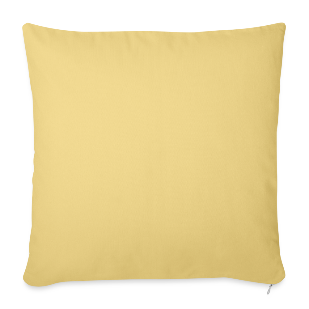 Throw Pillow Cover 18” x 18” - washed yellow