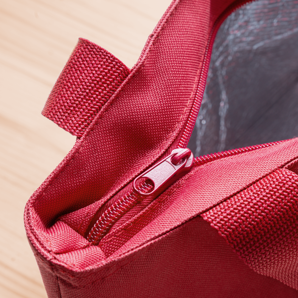 Recycled Insulated Lunch Bag - red