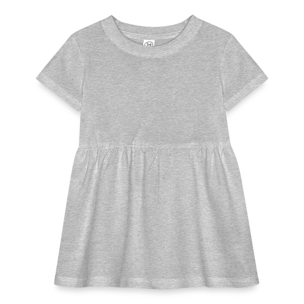 Infant Baby Rib Dress - heather grey