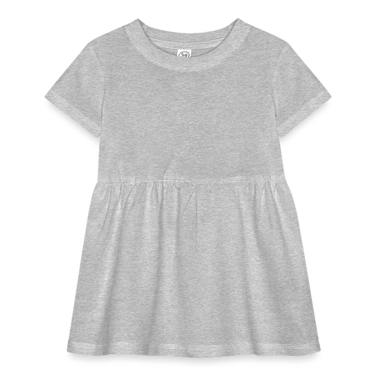 Infant Baby Rib Dress - heather grey