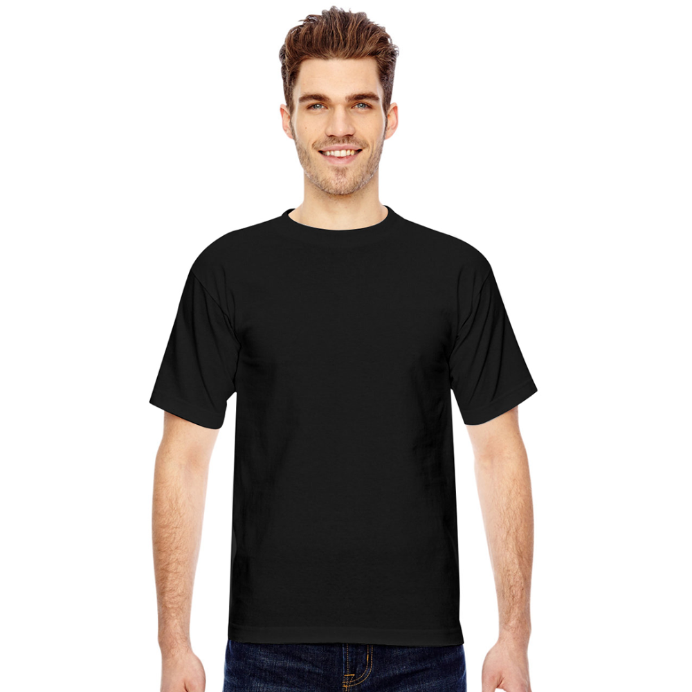 Bayside Unisex Heavyweight USA Made T-Shirt - black