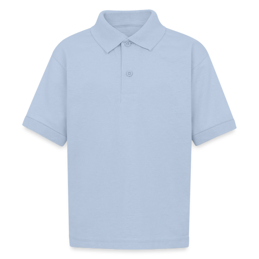 Gildan Kid's 50/50 Jersey Polo - light blue