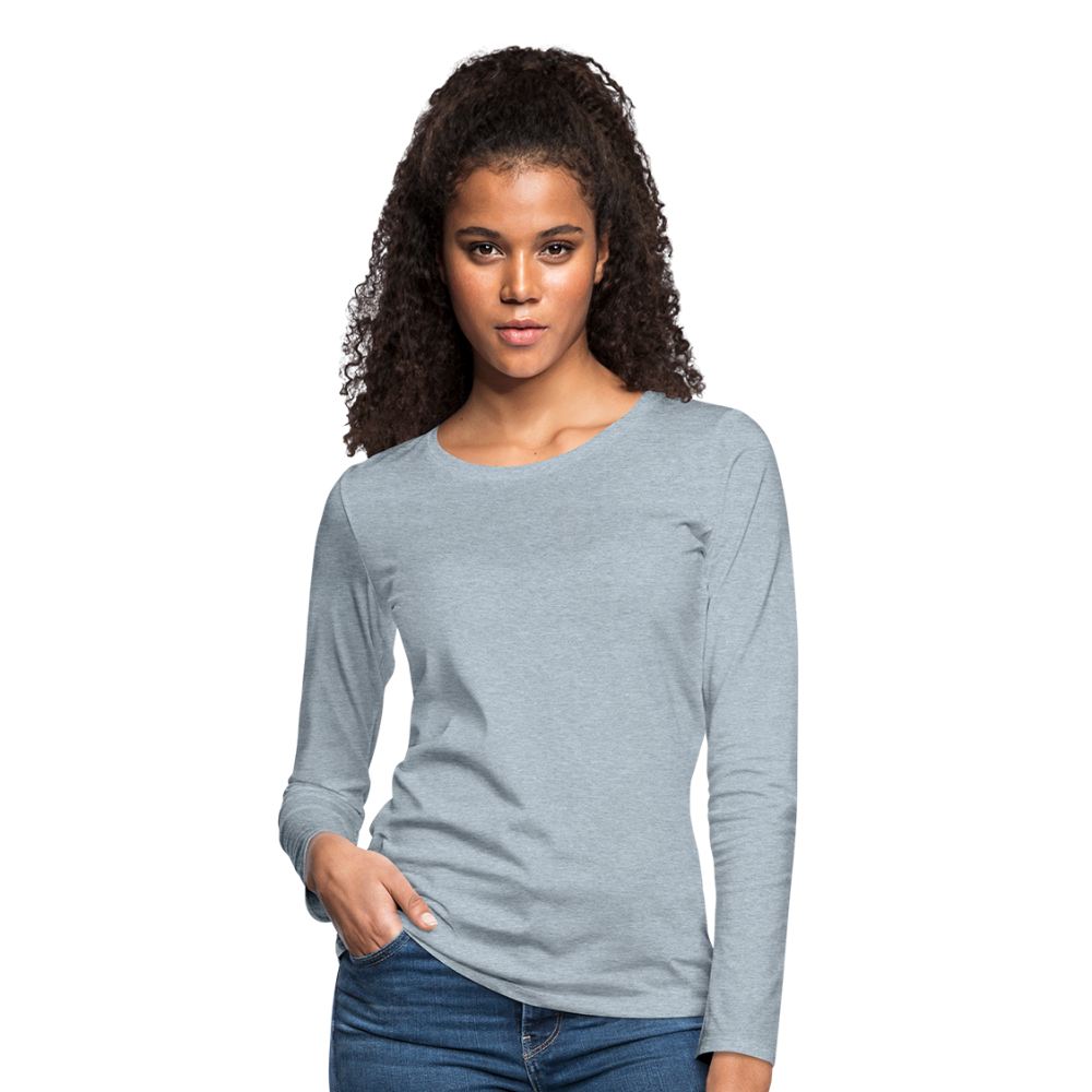 Women's Premium Long Sleeve T-Shirt - heather ice blue