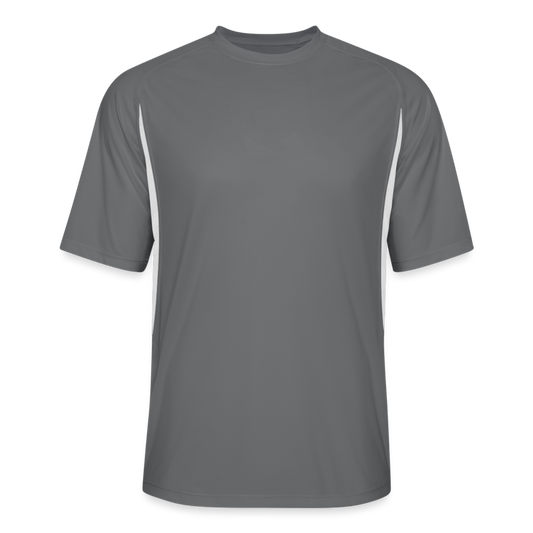 Men’s Cooling Performance Color Blocked Jersey - dark gray/white