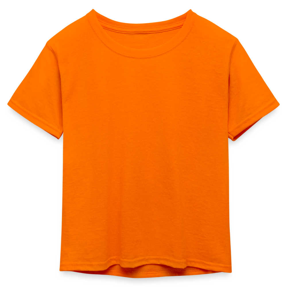 Kid's 50/50 Neon T-Shirt - neon orange