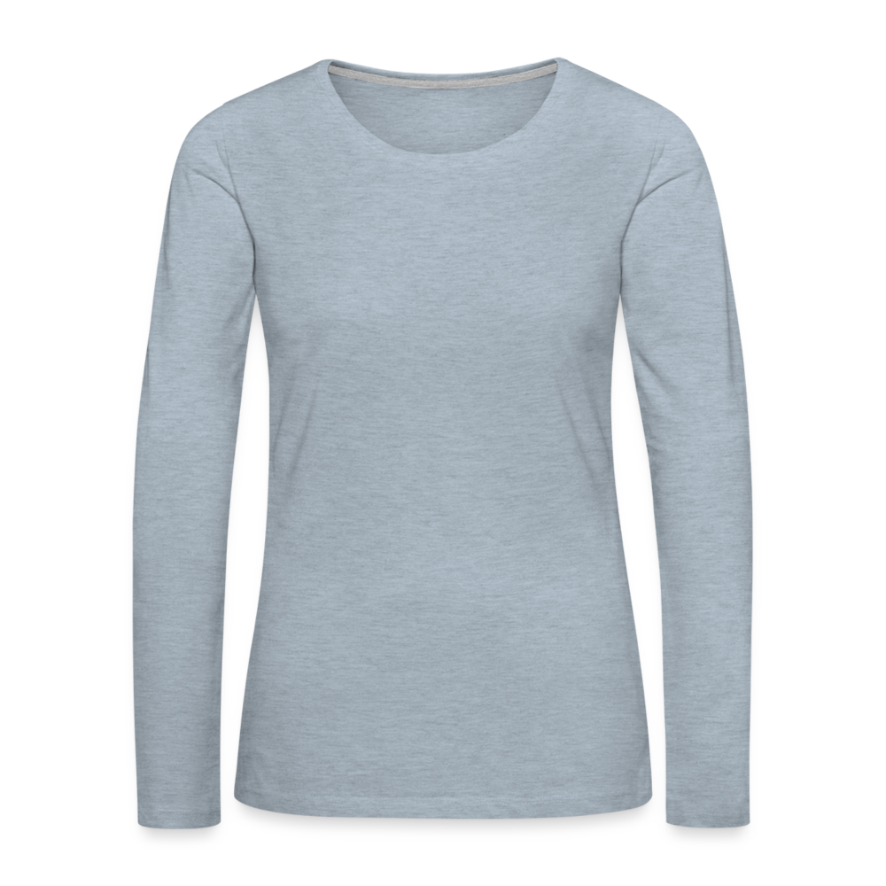 Women's Premium Long Sleeve T-Shirt - heather ice blue