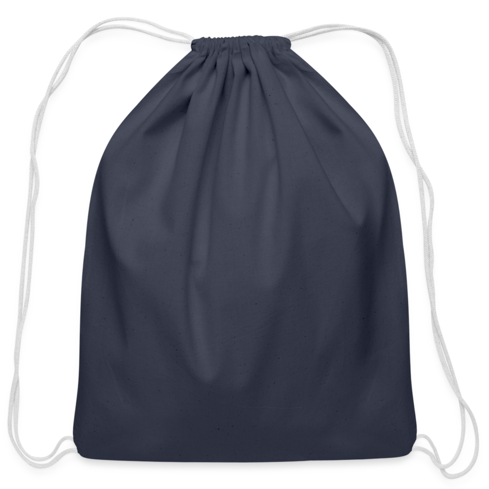 Cotton Drawstring Bag - navy