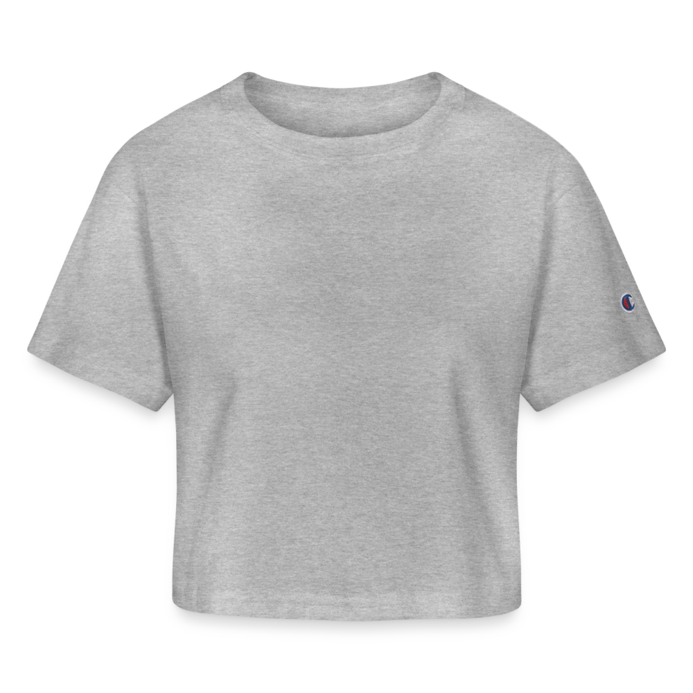 Champion Women’s Cropped T-Shirt - heather gray