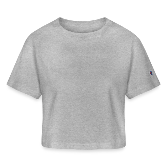 Champion Women’s Cropped T-Shirt - heather gray