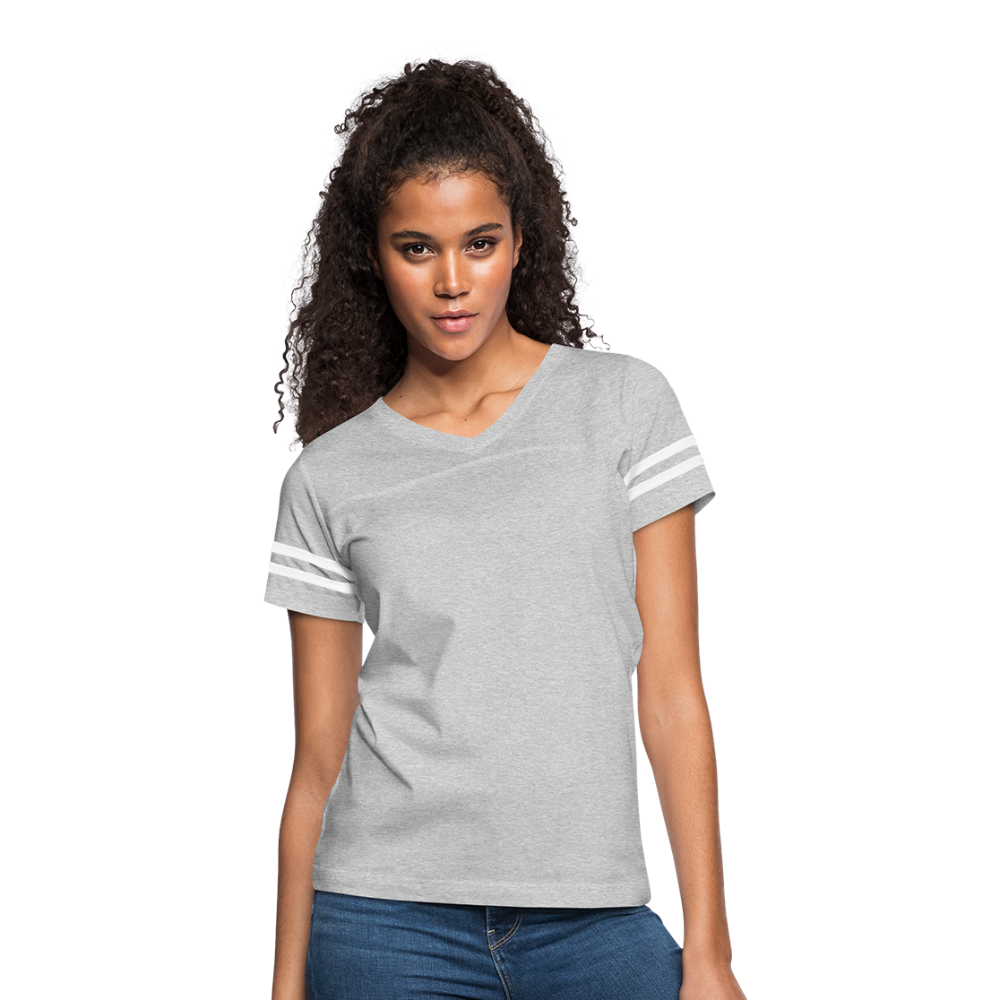 Women’s Vintage Sport T-Shirt - heather gray/white