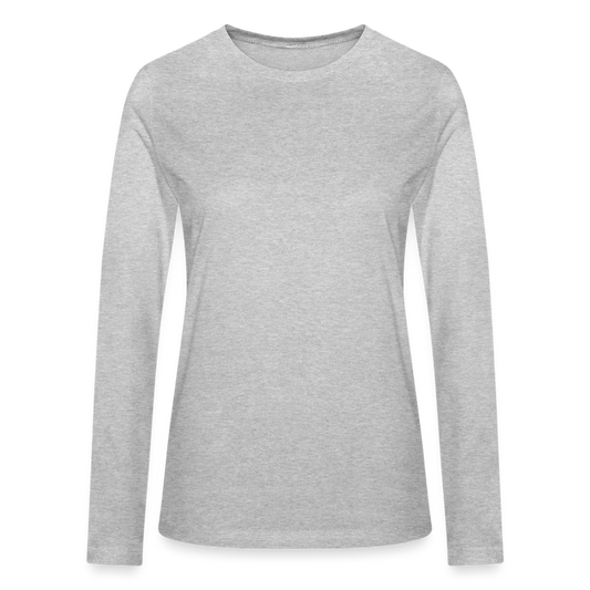 Bella + Canvas Women's Long Sleeve T-Shirt - heather gray